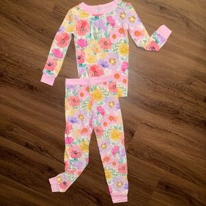 Little Sleepies Watercolor Meadow LS PJ Set (4T)